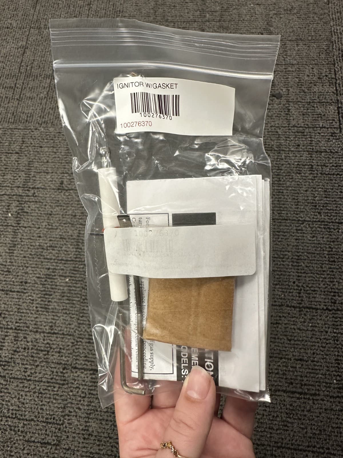 100276370 | A.O. Smith Igniter w/ Gasket - XWH 600-800