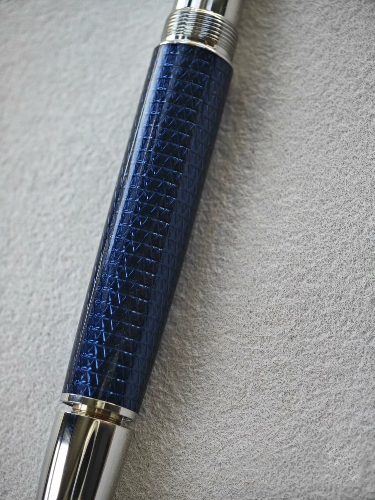 Perfect Twilight Blue Piston Inking Series M nib Fountain Pen No Box 6