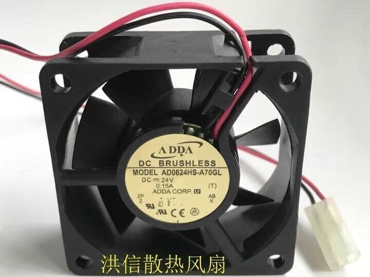 ADDA AD0624HS-A70GL 6025 DC24V 0.15A 60*25MM 6CM 2-Pin Inverter Cooling Fan 2