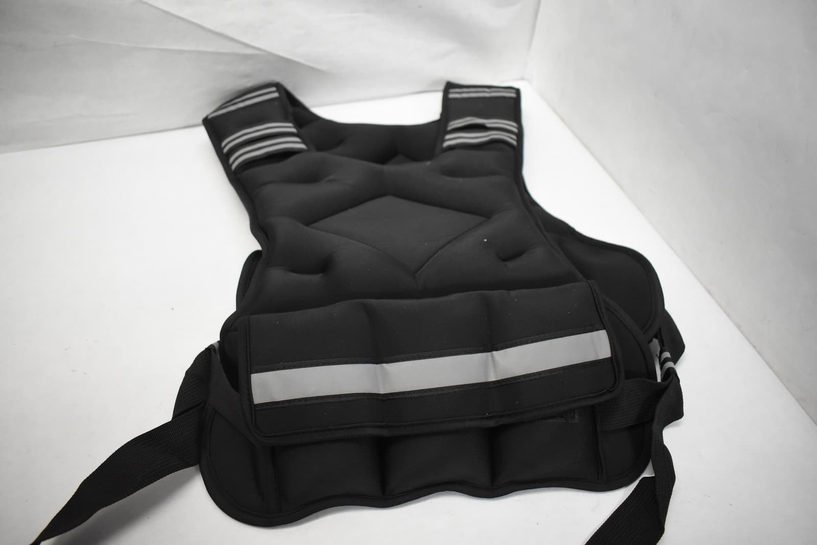 APEXUP 20-32lb Weighted Vest Adjustable Training Running Reflective Black 5