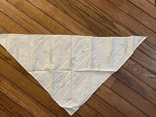 NOS Scribble Scarf & Evergilde Hitchhiker Pen Set 1963 MCM 6