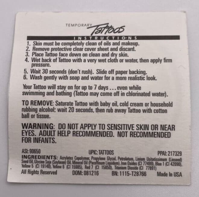 Jack Daniels Old No. 7 Brand Logo Temporary Tattoo 2