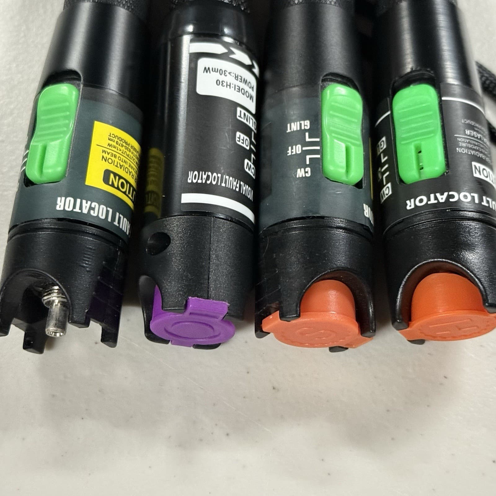 Lot Of 4 Fiber Optic Visual Fault Locators 30mW 2
