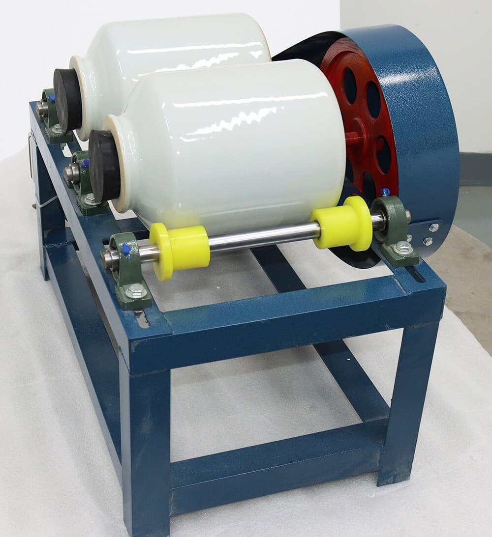 Lab Ceramic  Ball Mill Grinding Machine 2*5L Horizontal Grinder for Links Glazes 6
