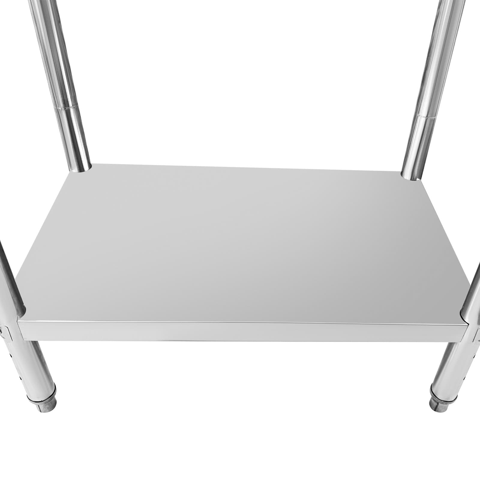 Stainless Steel Commercial Kitchen Prep &  Metal Work Table 23.6"x 23.6"x 31.5" 4