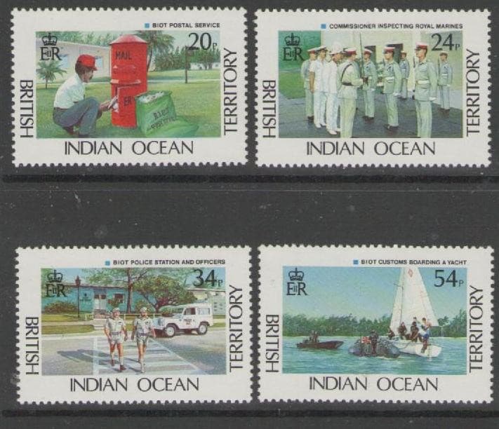 BRITISH INDIAN OCEAN TERR SG111/4 1991 INDIAN OCEAN TERR. ADMINISTRATION MNH