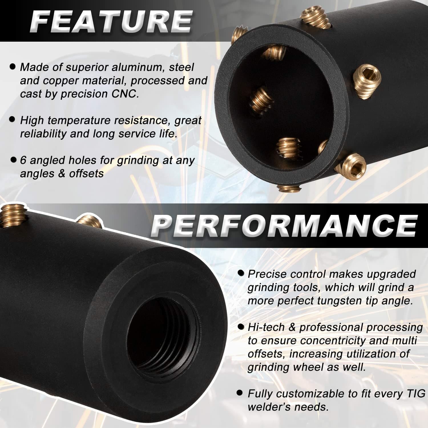 GR-12 Tungsten Sharpener Grinder/Electrode Grinder Head Tool TIG Welding Tool 4