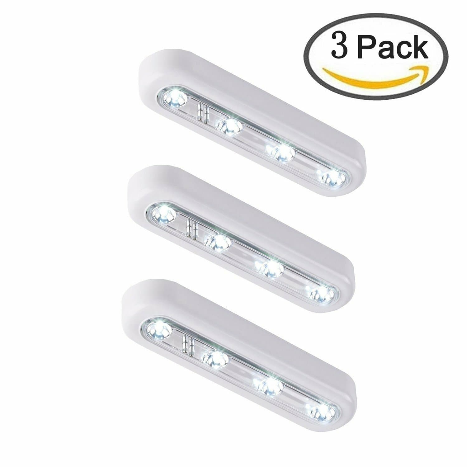 OxyLED Tap Closet Lights Touch Light, Stick-on Anywhere 4-Led Touch Light