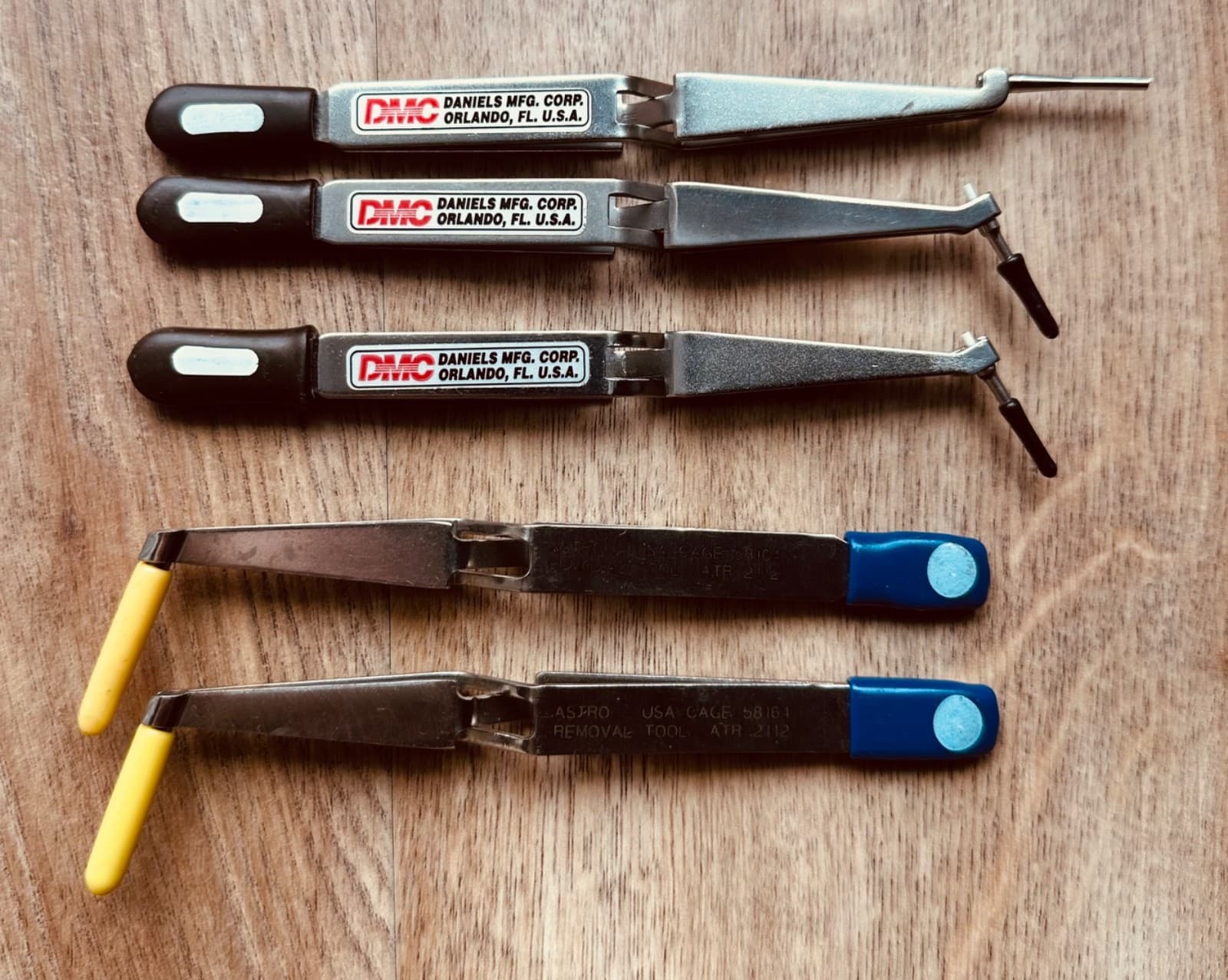 Lot Of 5 Daniels DMC Removal Tools DRK225-22; DRK223-22, Astro ATR 2112 2