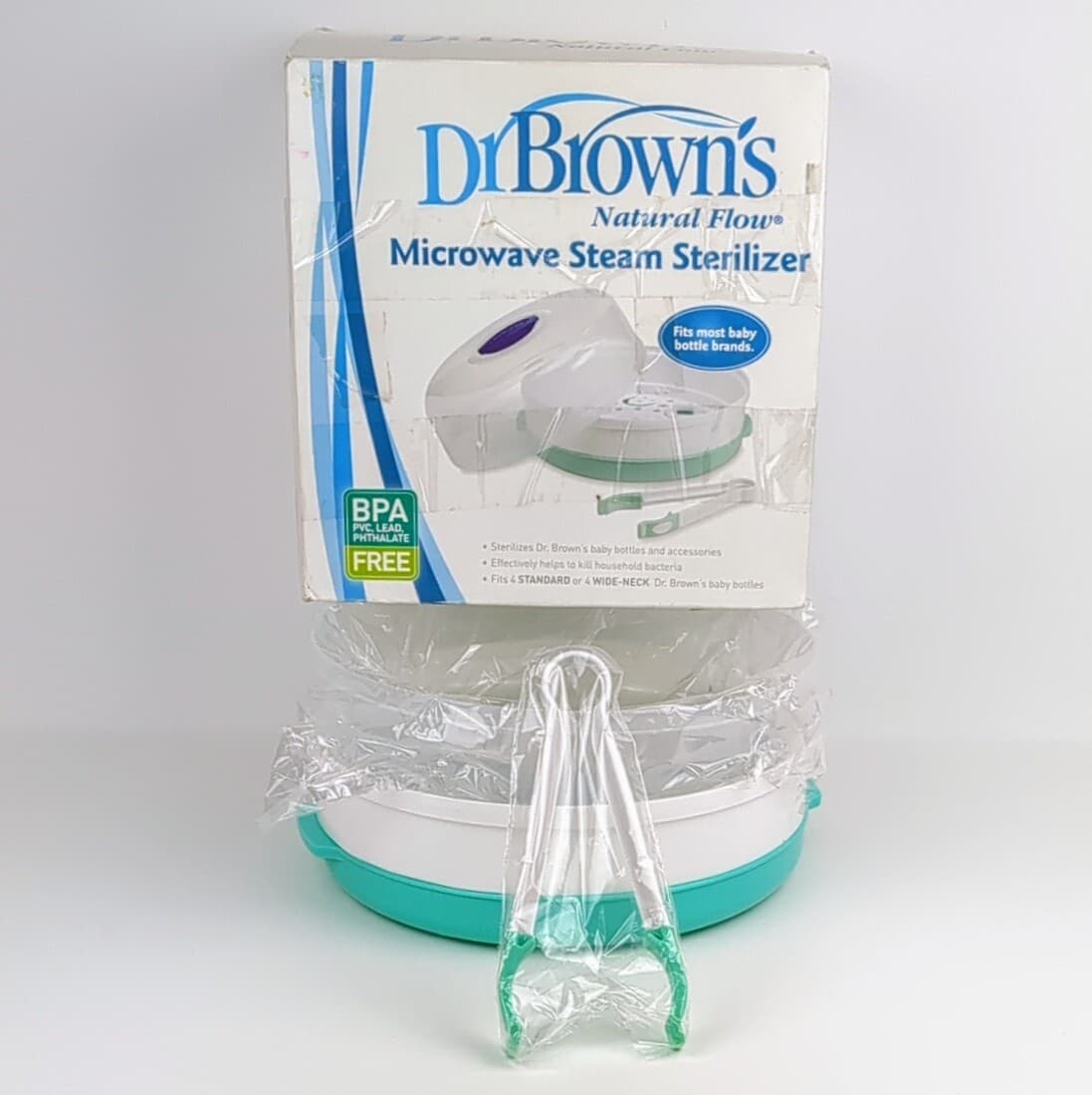 Dr. Browns Bottle Cleaner Baby Sterilizer Microwave Natural Flow Steam 