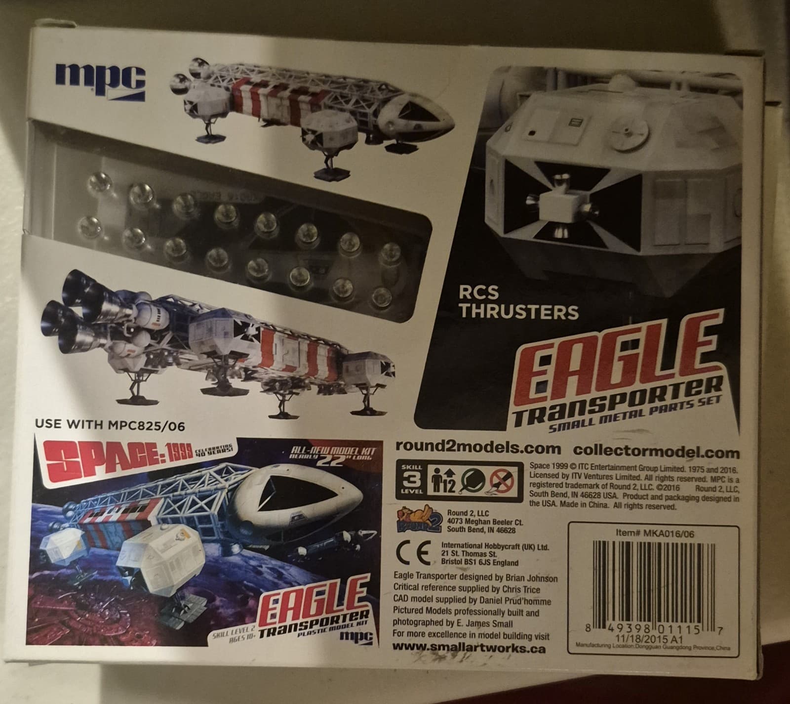 Plastic Model 1/48 Eagle Transporter Small Metal Parts Set "Space 1999 New 2