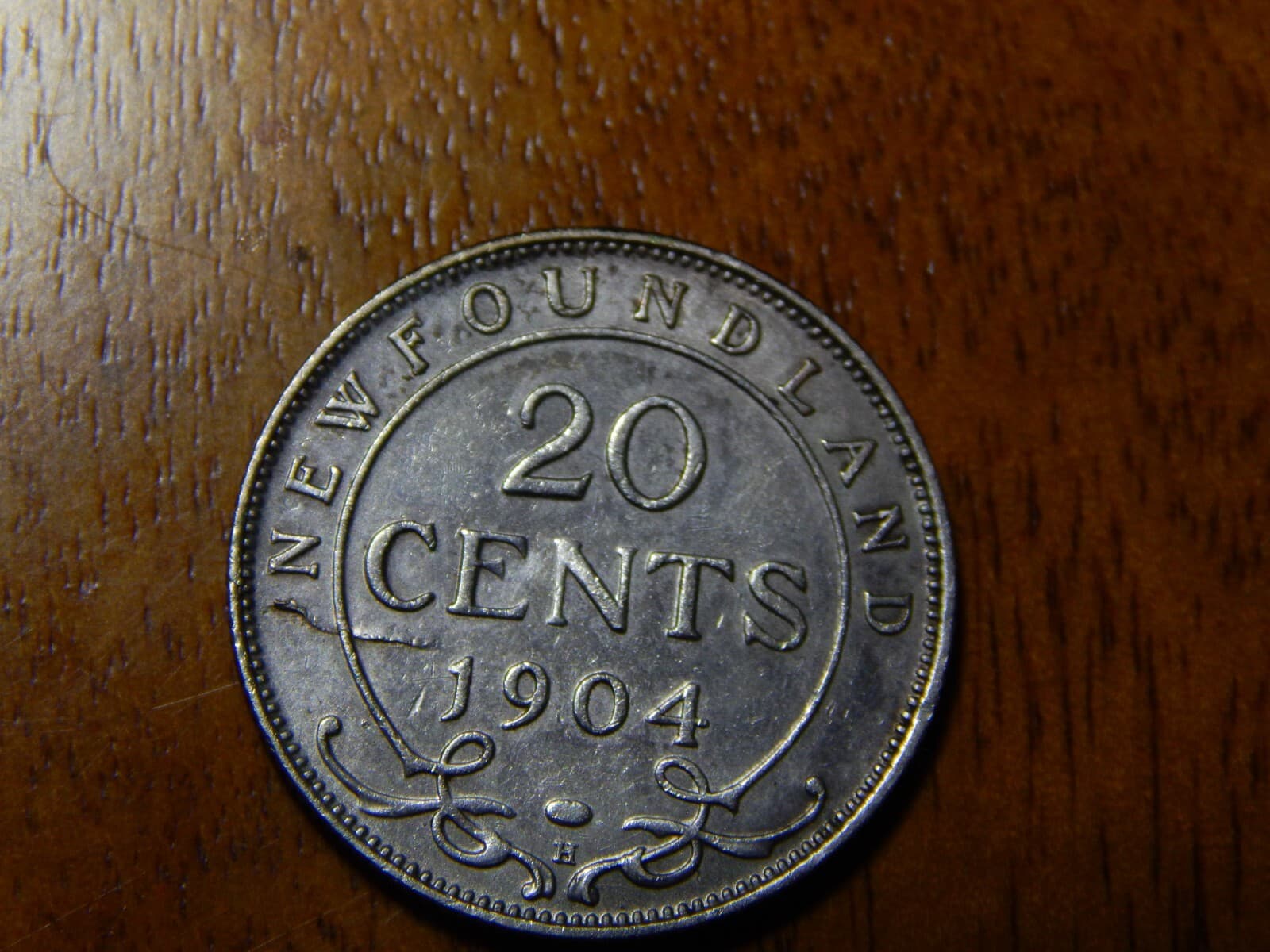 1904 newfoundland 20 cents (Die Lamination Error on Coin) 6