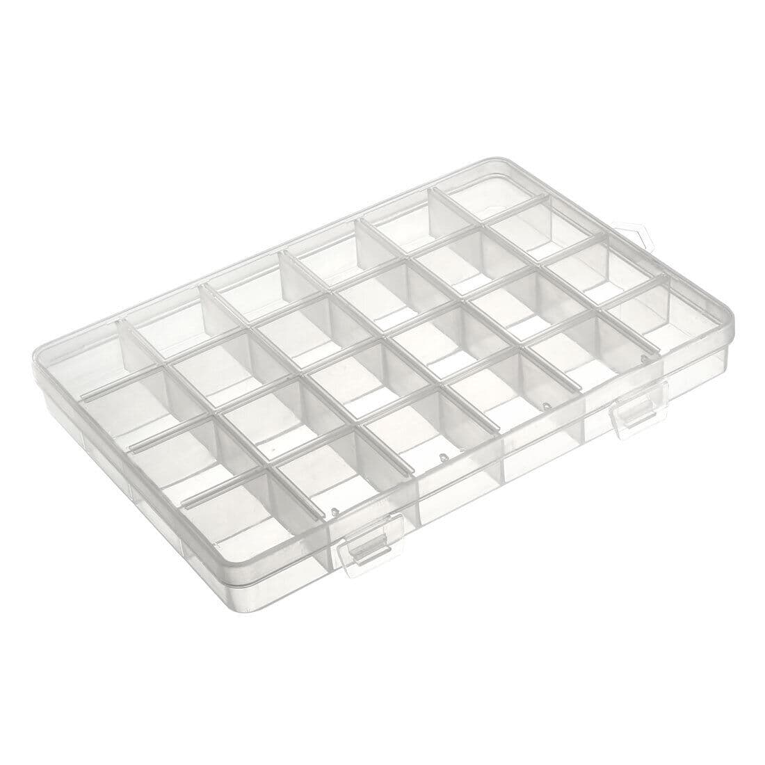 Component Storage Box - PP Fixed 24 Grids Electronic Component Containers