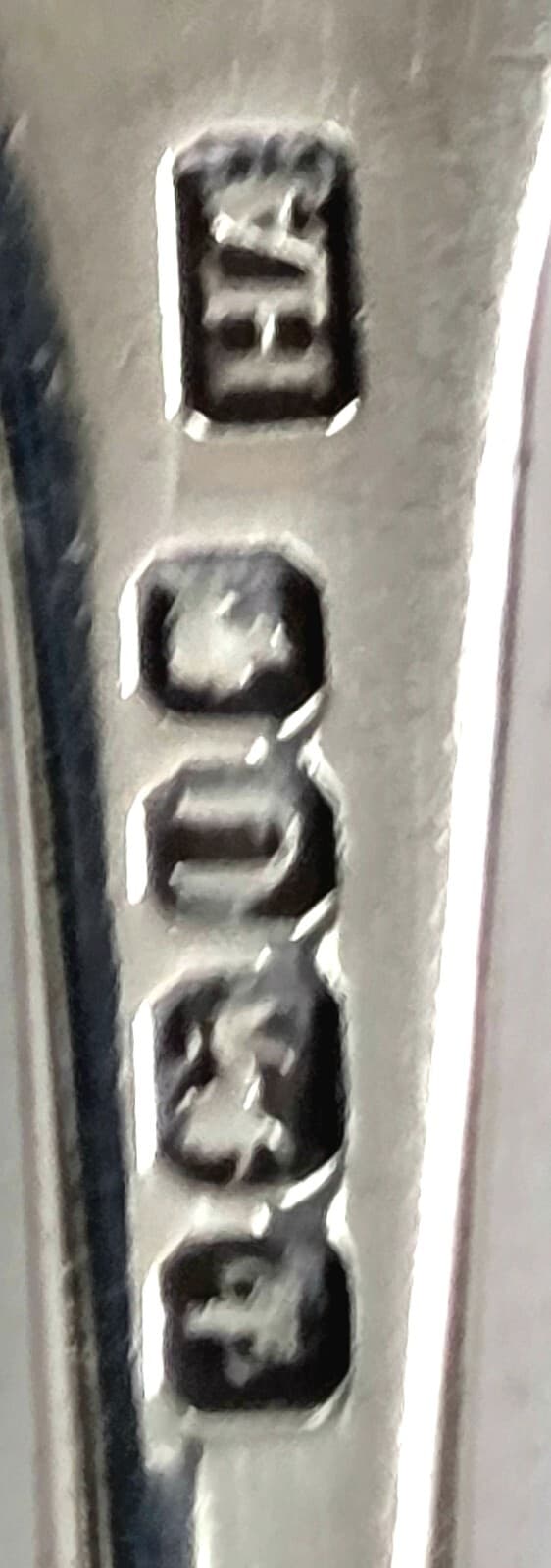 Antique English Sterling Silver Lobster Pick Fork Scoop Mono (2) 6