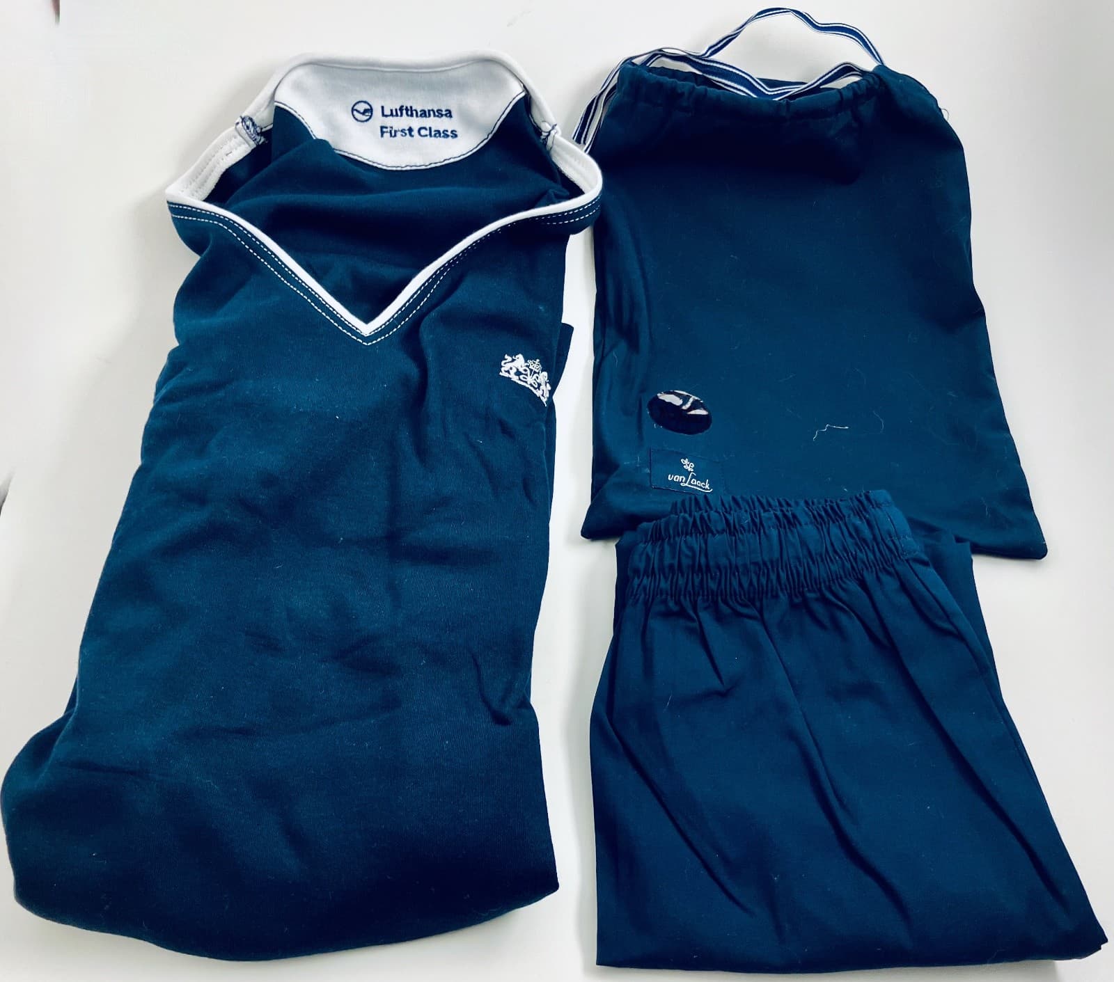 VAN LAACK - Set of 2 - Lufthansa First Class Pyjamas / Pajamas NEW - XL /XXL  2