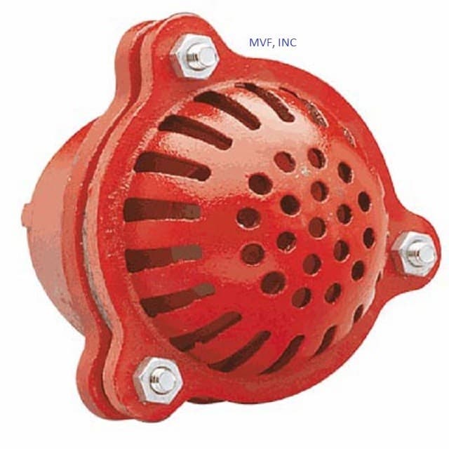 2-1/2" NPT Foot Valve, Cast Iron, Pump Suction Hose, Prime, Prospecting 428M6