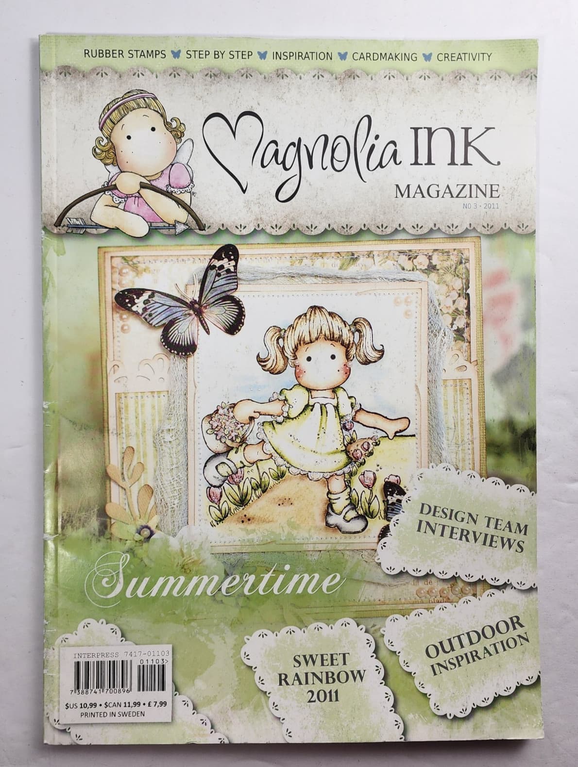 Lot of 2 Magnolia Ink Magazines 2010 & 2011 Rubber Stamping Scrapbooking Sweden 2