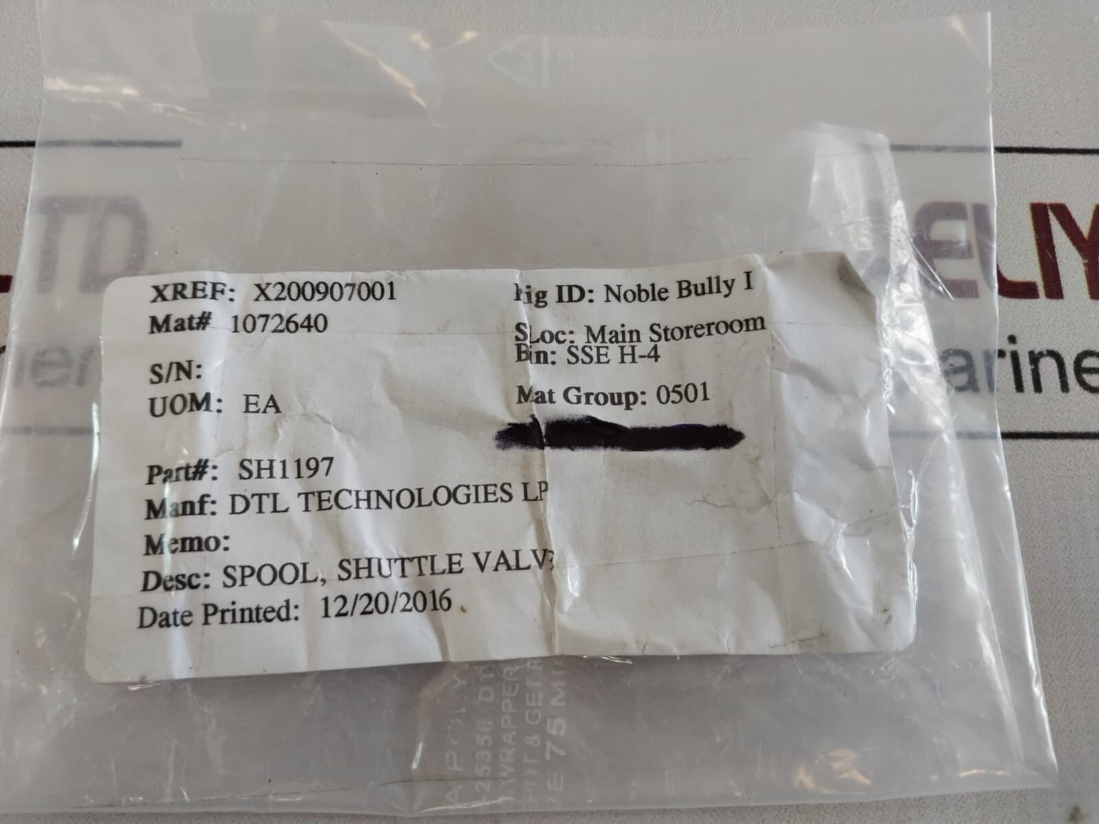 Dtl technologies sh1197 shuttle valve 5