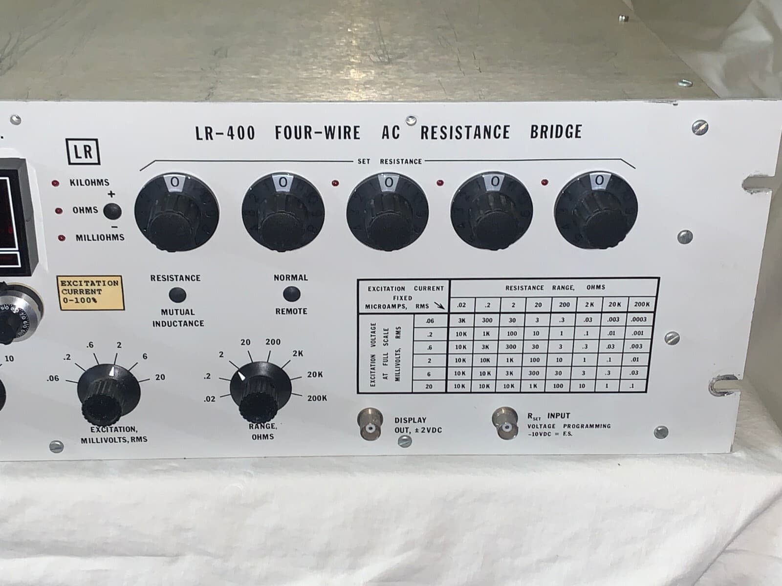 Linear Research Inc. LR-400 Four-Wire AC Resistance Bridge 6