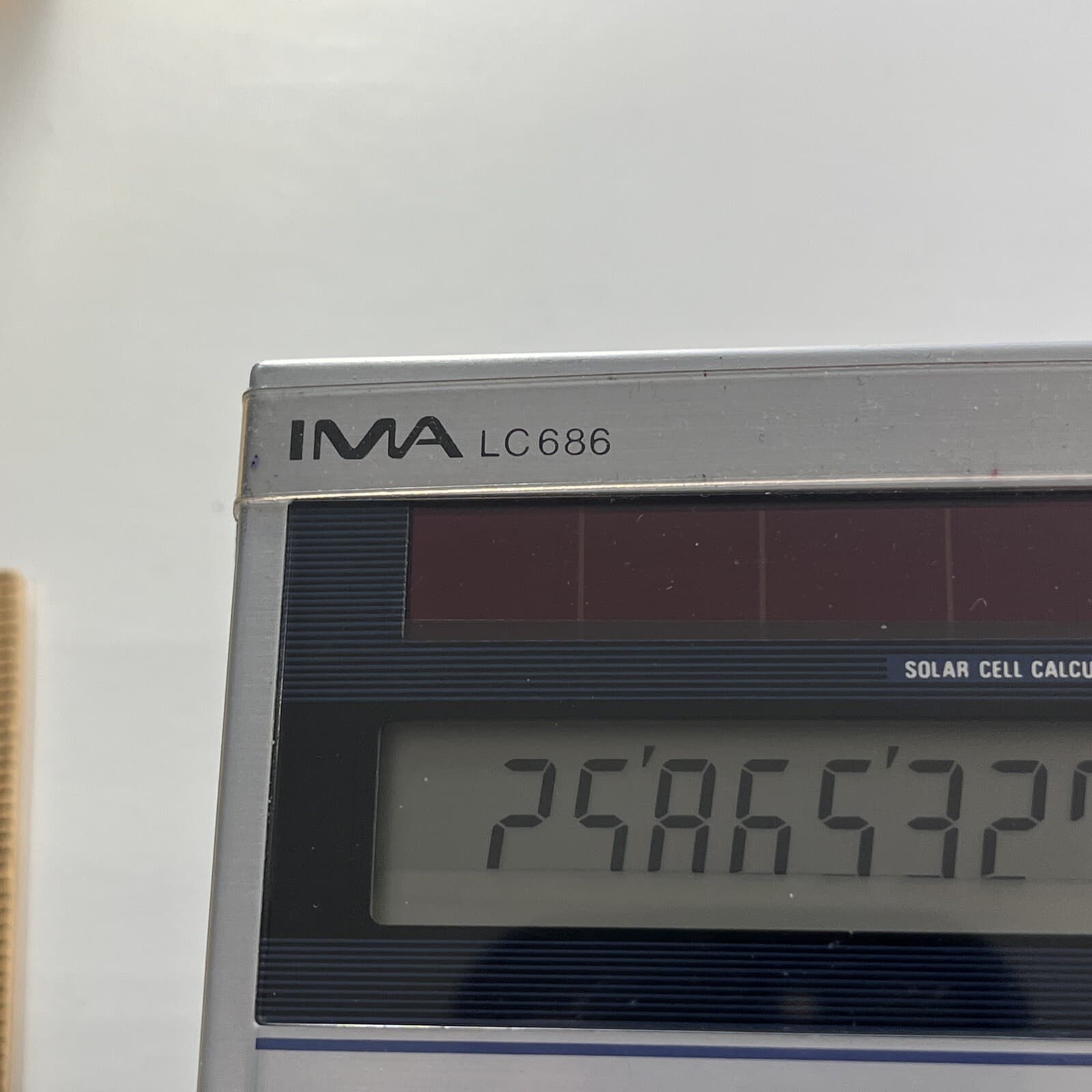 IMA LC 686 Calculator Case VTG 1980s Scientific Solar Cell Working Hong Kong 6