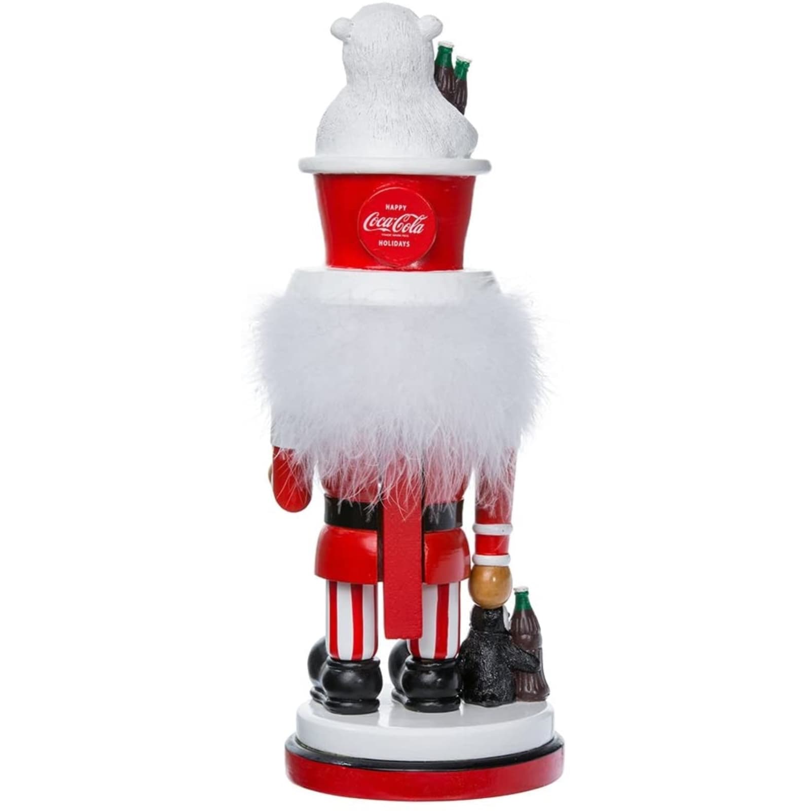 Kurt Adler Coke Nutcracker with Polar Bear Hat, 15" 3