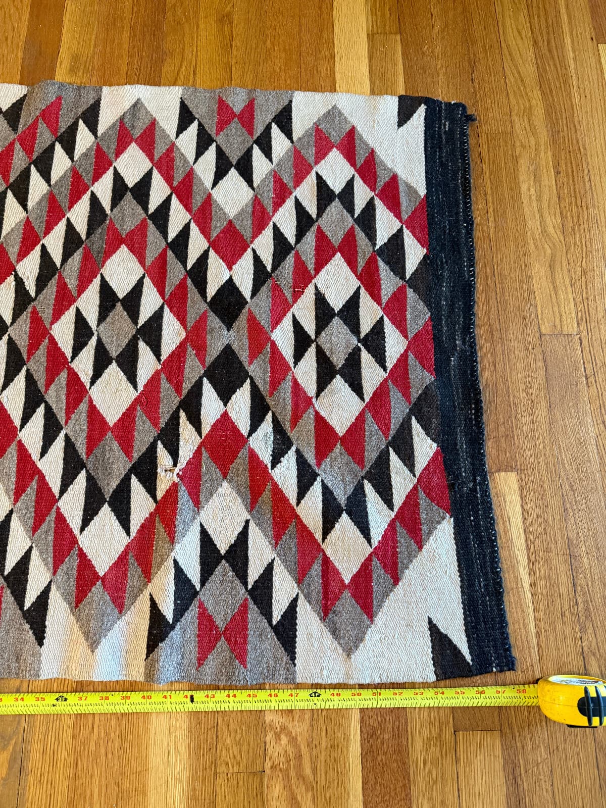 Stunning Navajo Rug Eye Dazzler Approximately 58" by 34.5" 4