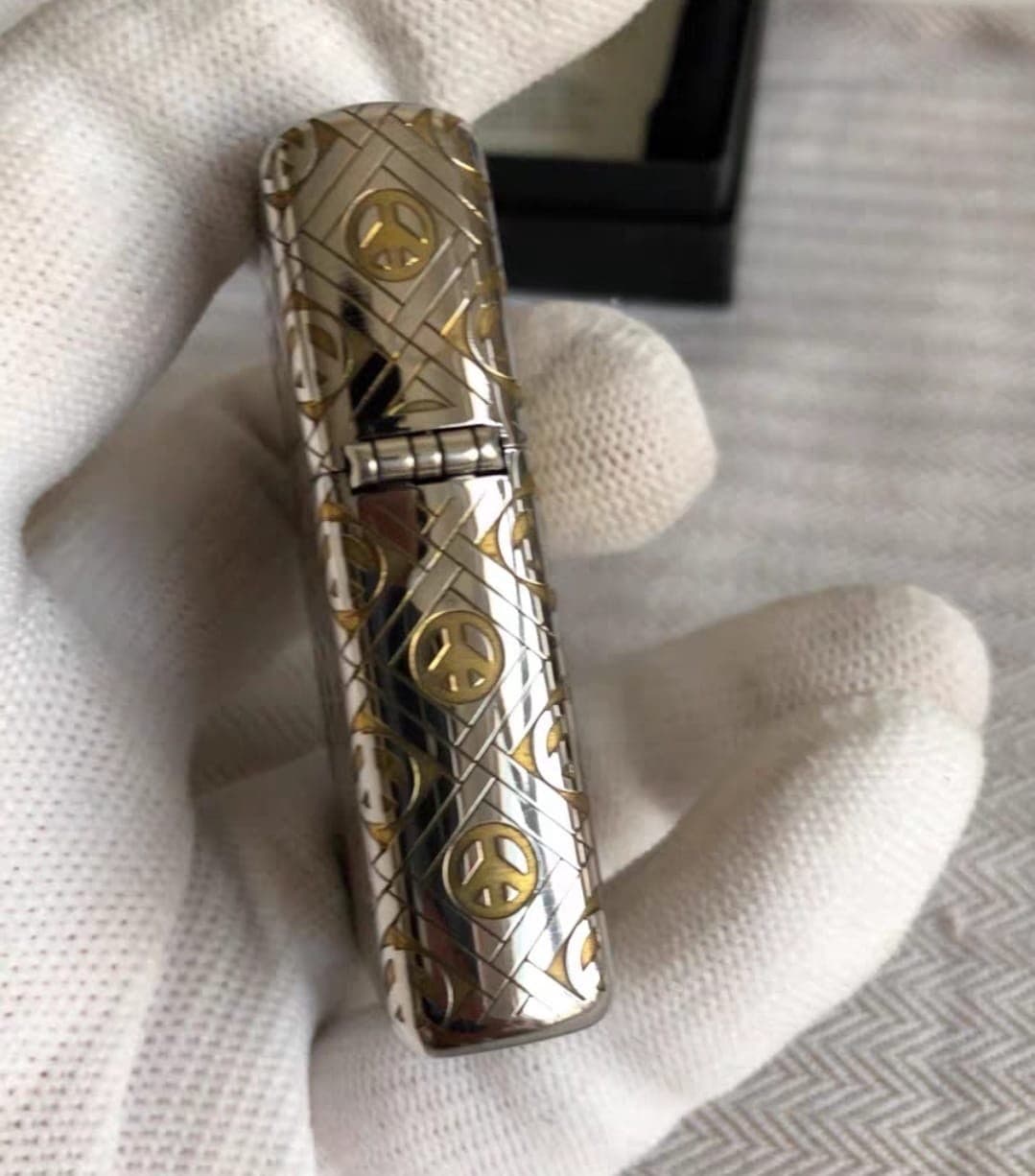 Zippo Marlboro Cowboy Silver And Gold Lighter In A New Box 3