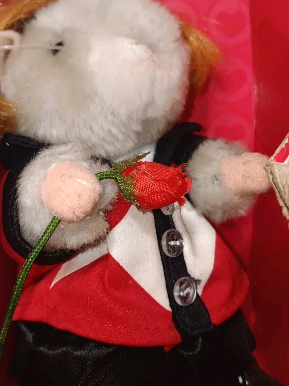 Vtg Dancing Hamster Singing Happy Together and Dancing Valentines Day Gag 7" 2