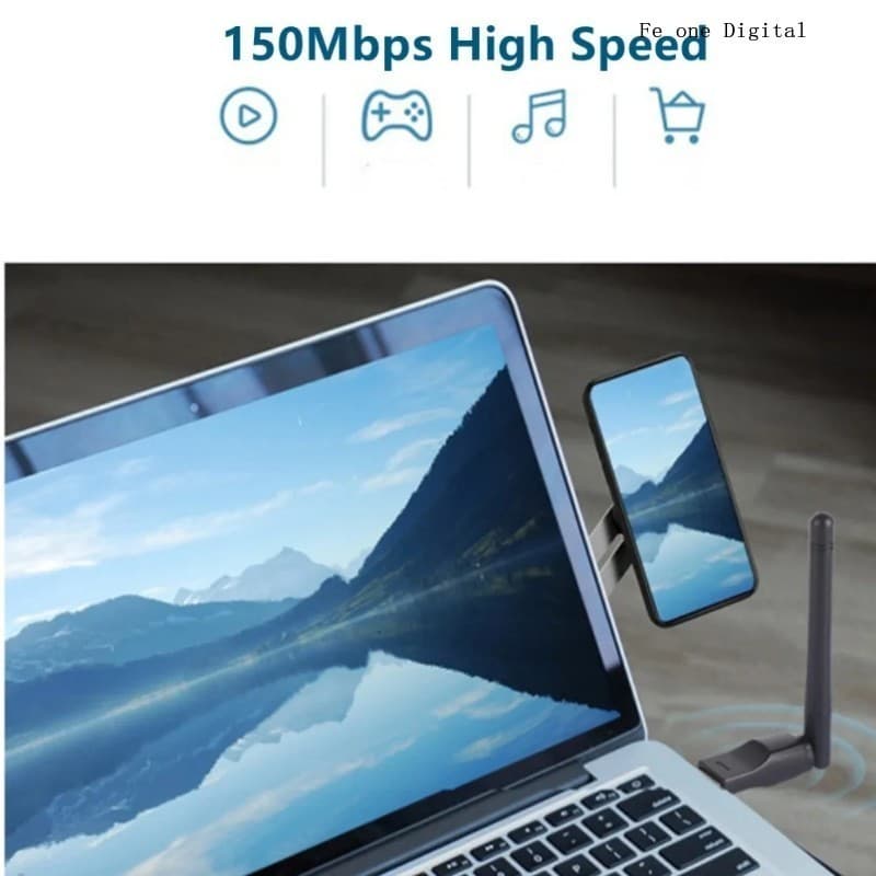 Mini USB WiFi Adapter 150Mbps WiFi 2.4GHz Wi-Fi Receive Transmit Dual Working 6