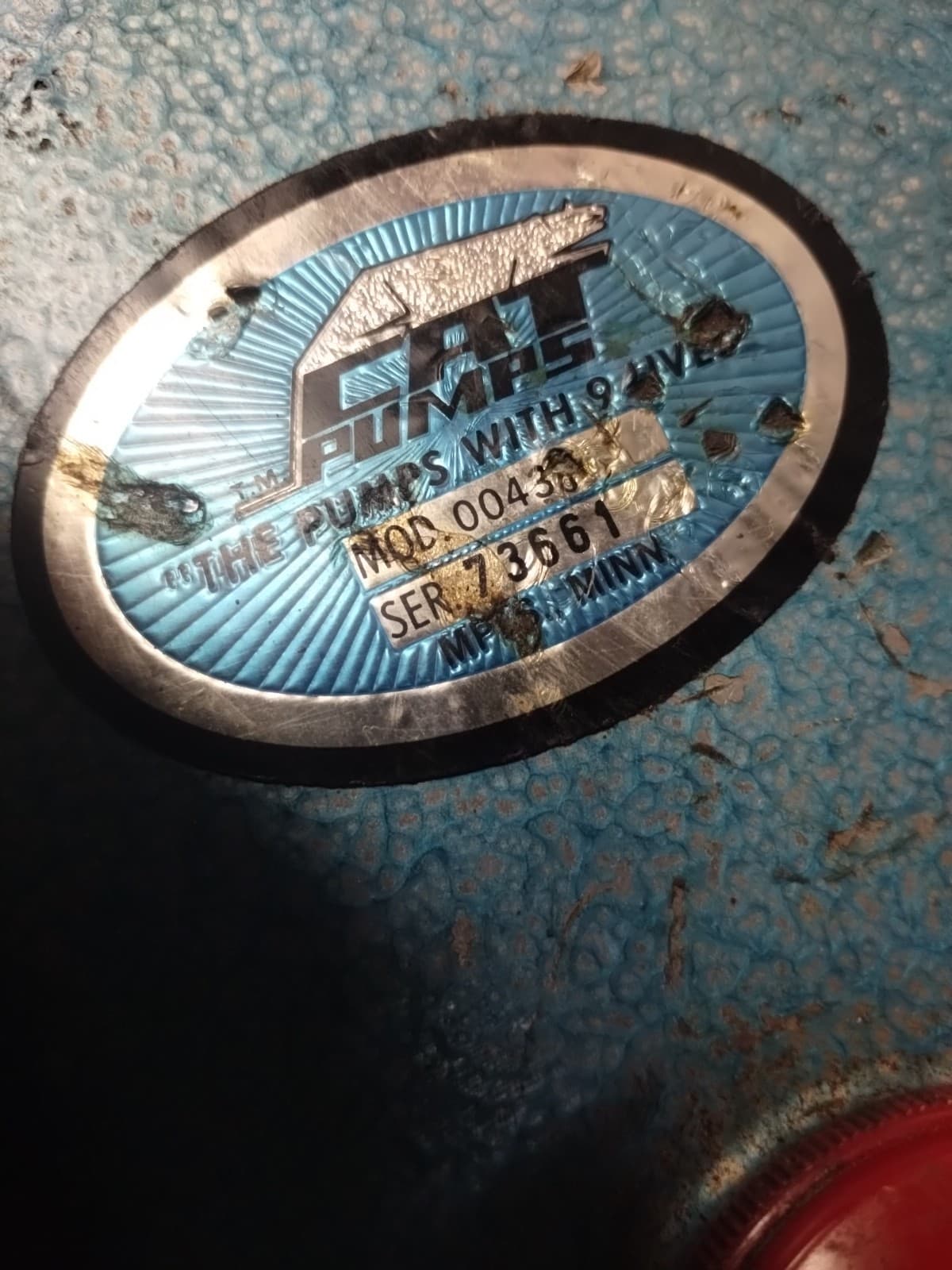 Cat Pumps Model 430 Triplex Water Pump 5 GPM 1000 PSI 0.65" Shaft Driven. R10 3