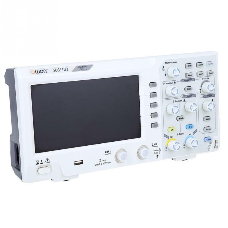  OWON Digital Storage Oscilloscope 2 Channels 100MHZ 1GS/s 10K USB LCD 2