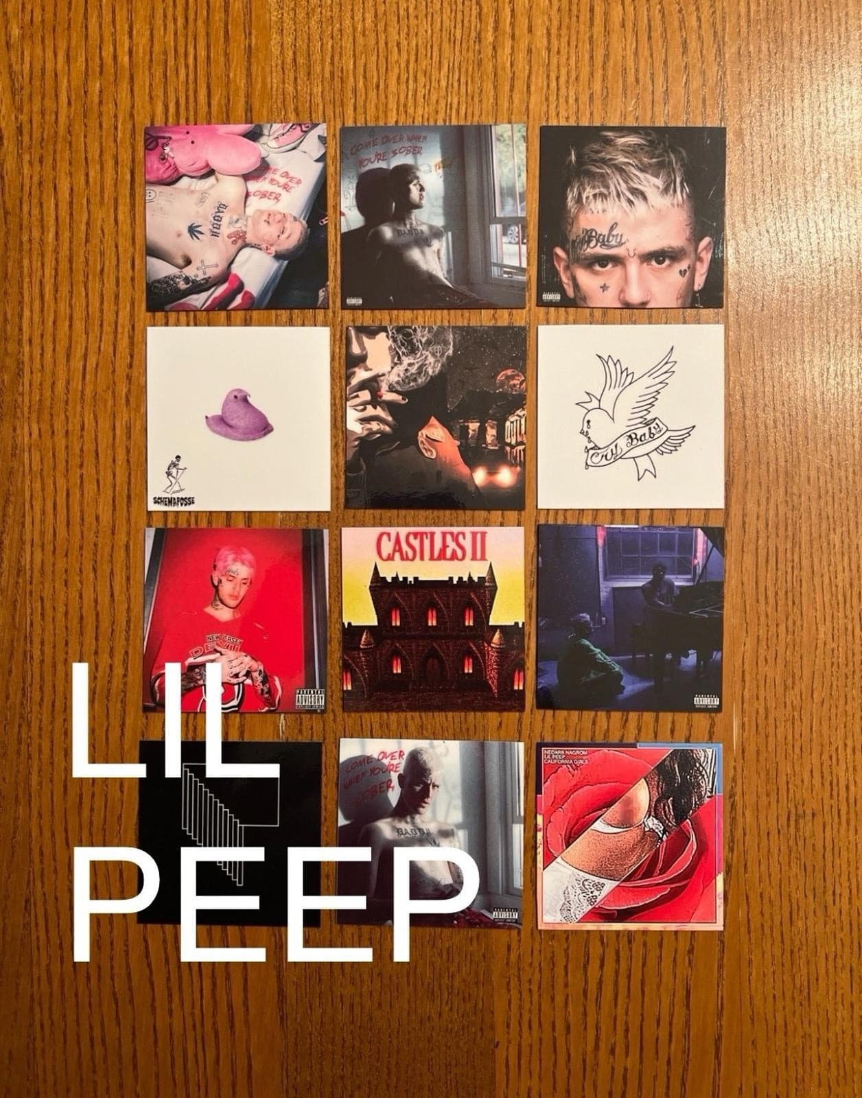 Lil Peep fridge magnets