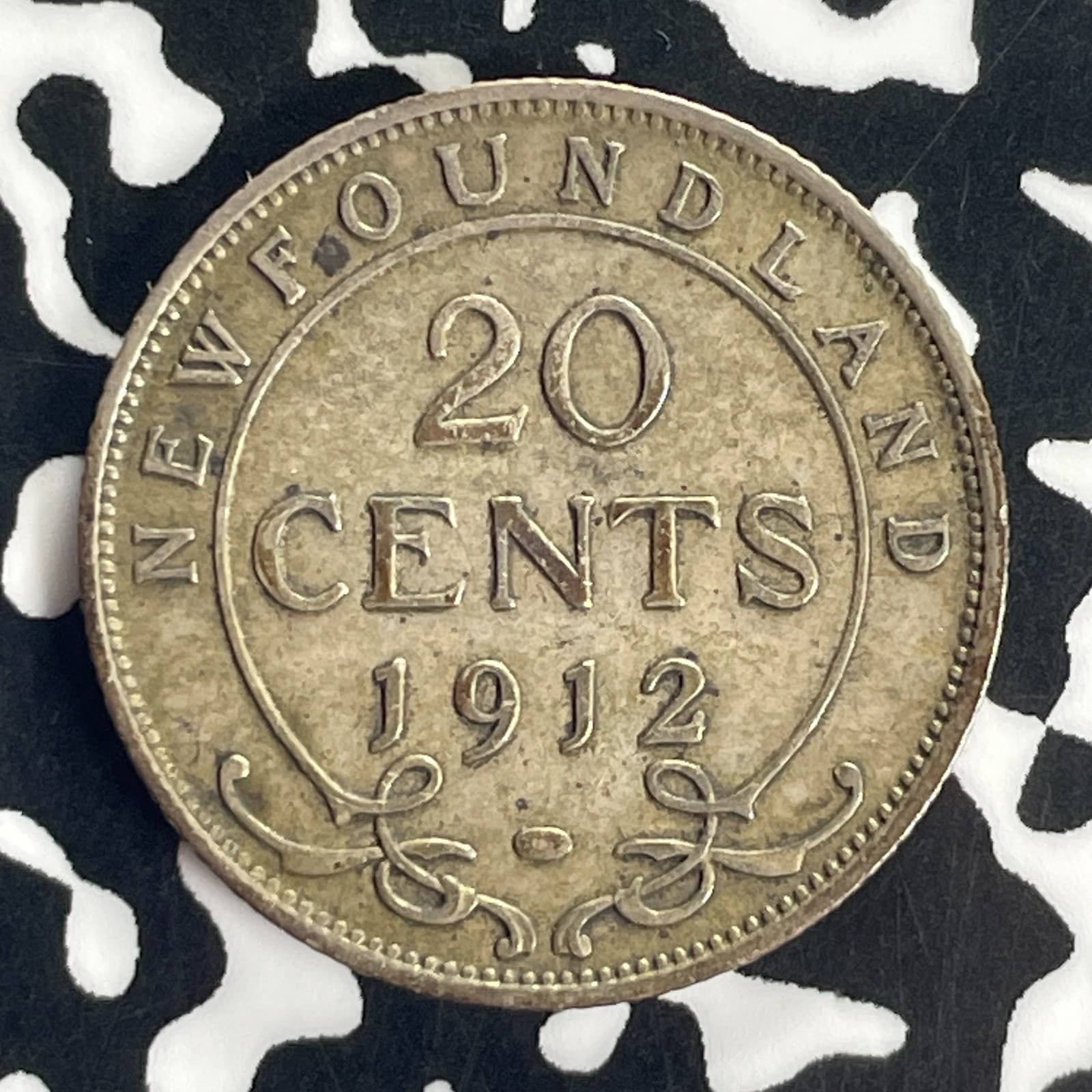1912 Newfoundland 20 Cents Lot#T8559 Silver! 2