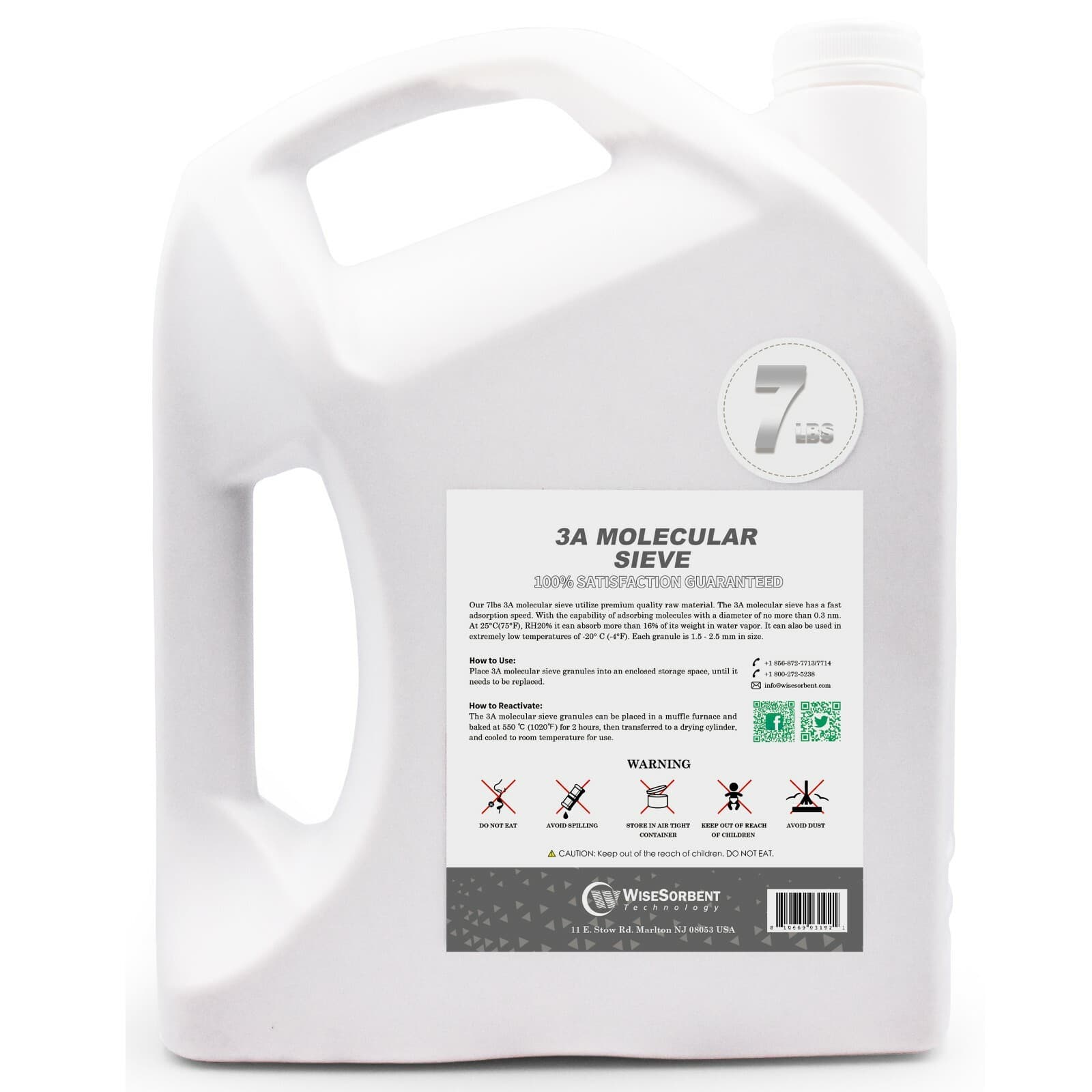 Premium Quality Desiccant Bulk Material  3A Molecular Sieve, 7 LBS Dehumidifier 3