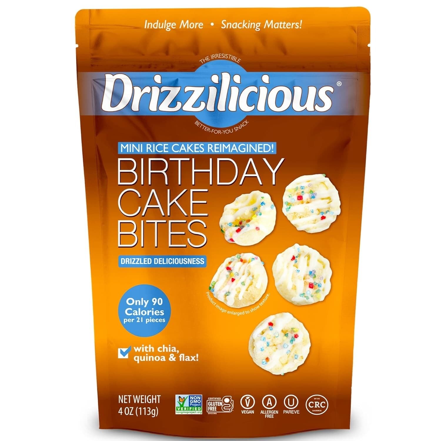 Drizzilicious Mini Rice Cake Healthy Crisps Snack Gluten Free Snacks