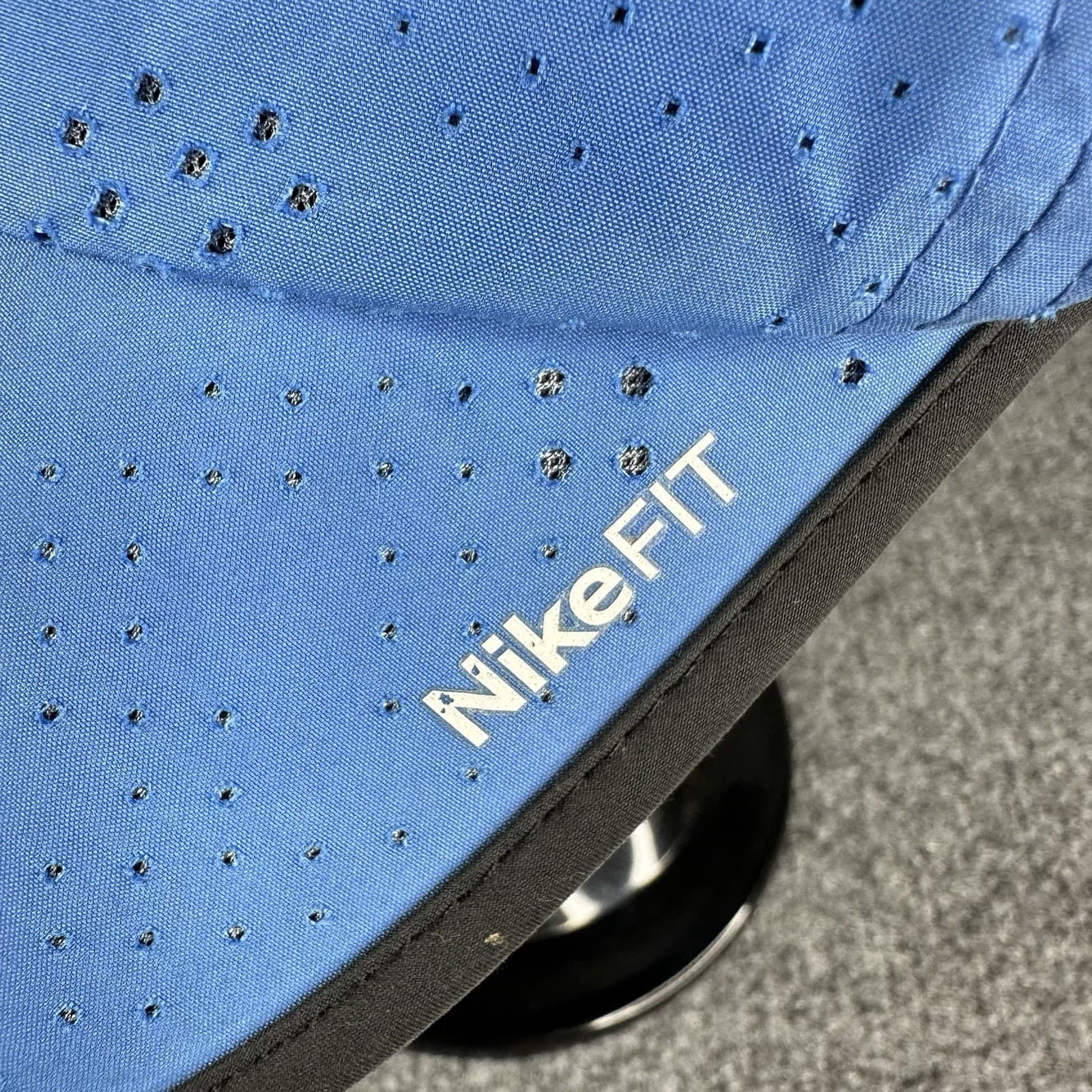 NEW 2007 NIKE FIT Adult Dry Perforated Adj. Golf/Tennis Hat/Cap-Blue 218606-420 4