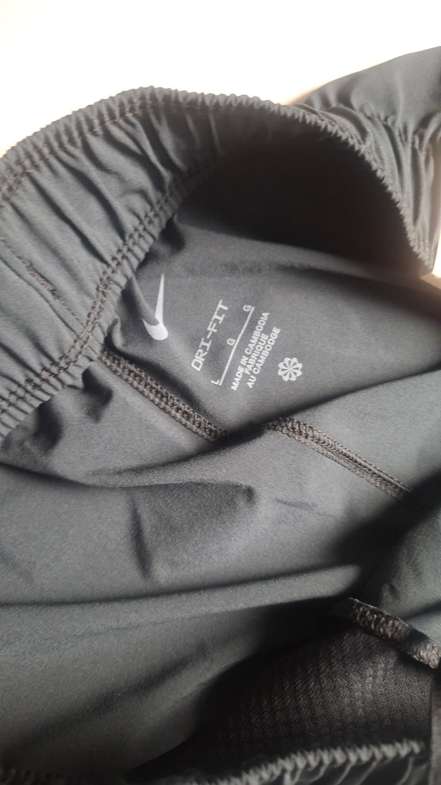 Nike Fast Dri-Fit Running Pants Women's Size L FB7029-010 Black NWT 7/8 Length 6