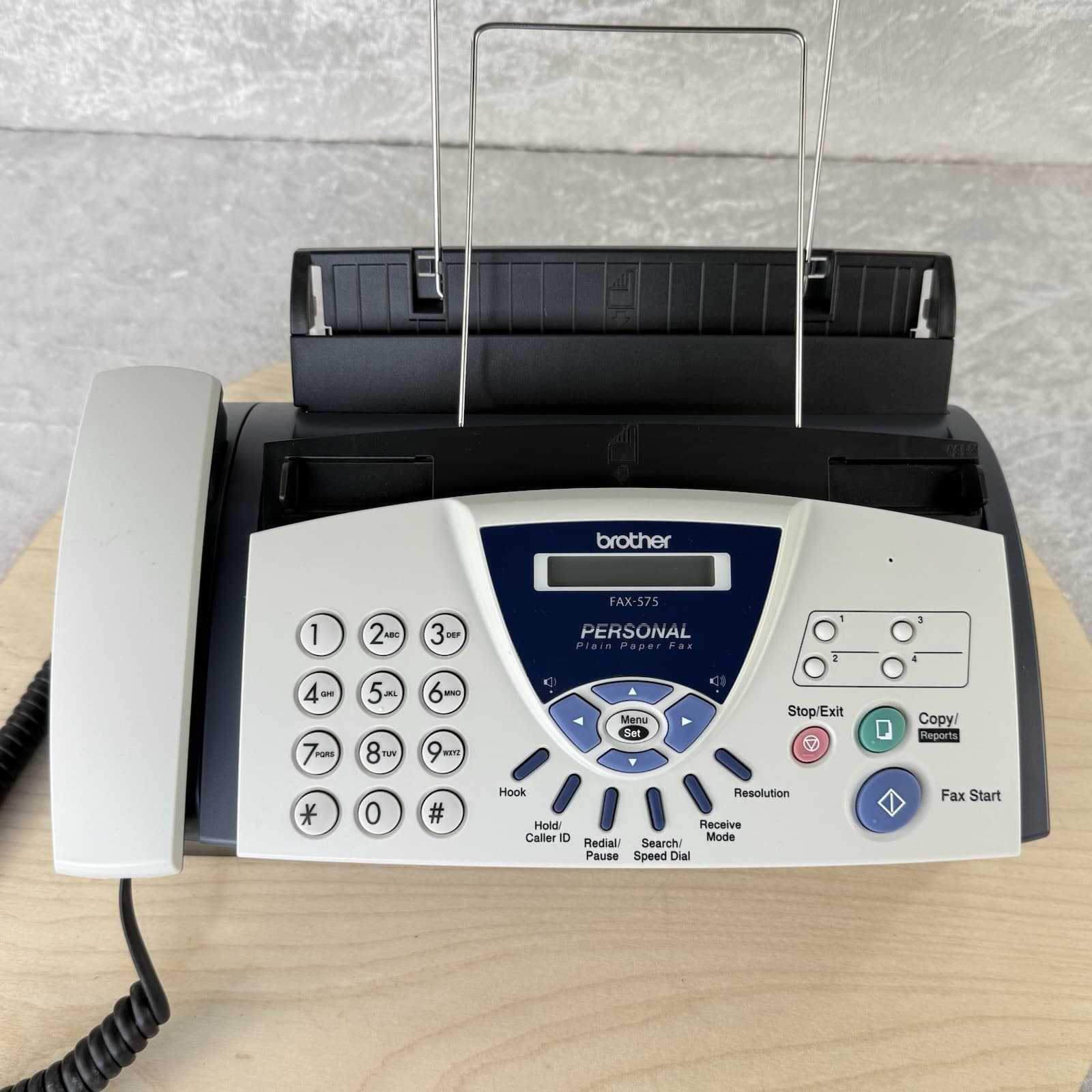 Brother FAX-575 Personal Plain Paper Fax Machine Copier User Guide Print Cartg + 3