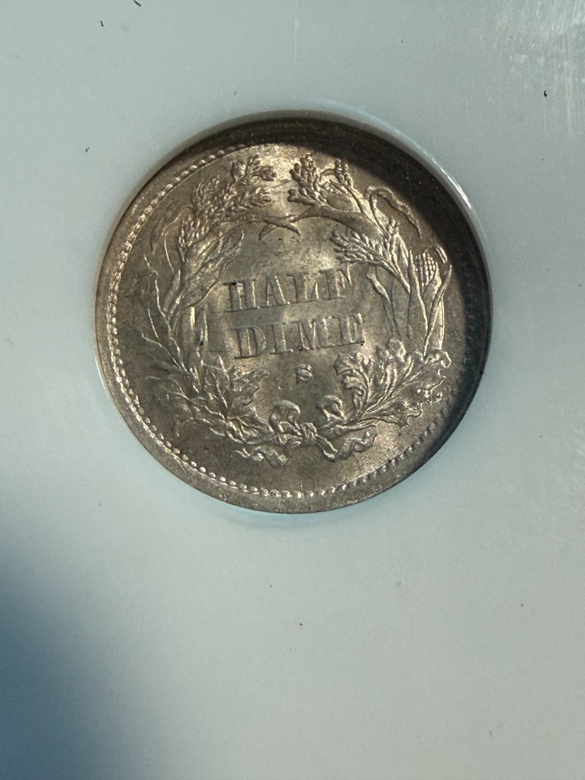 1872 S SEATED LIBERTY HALF S ABOVE BOW ANACS MS 63 002 4