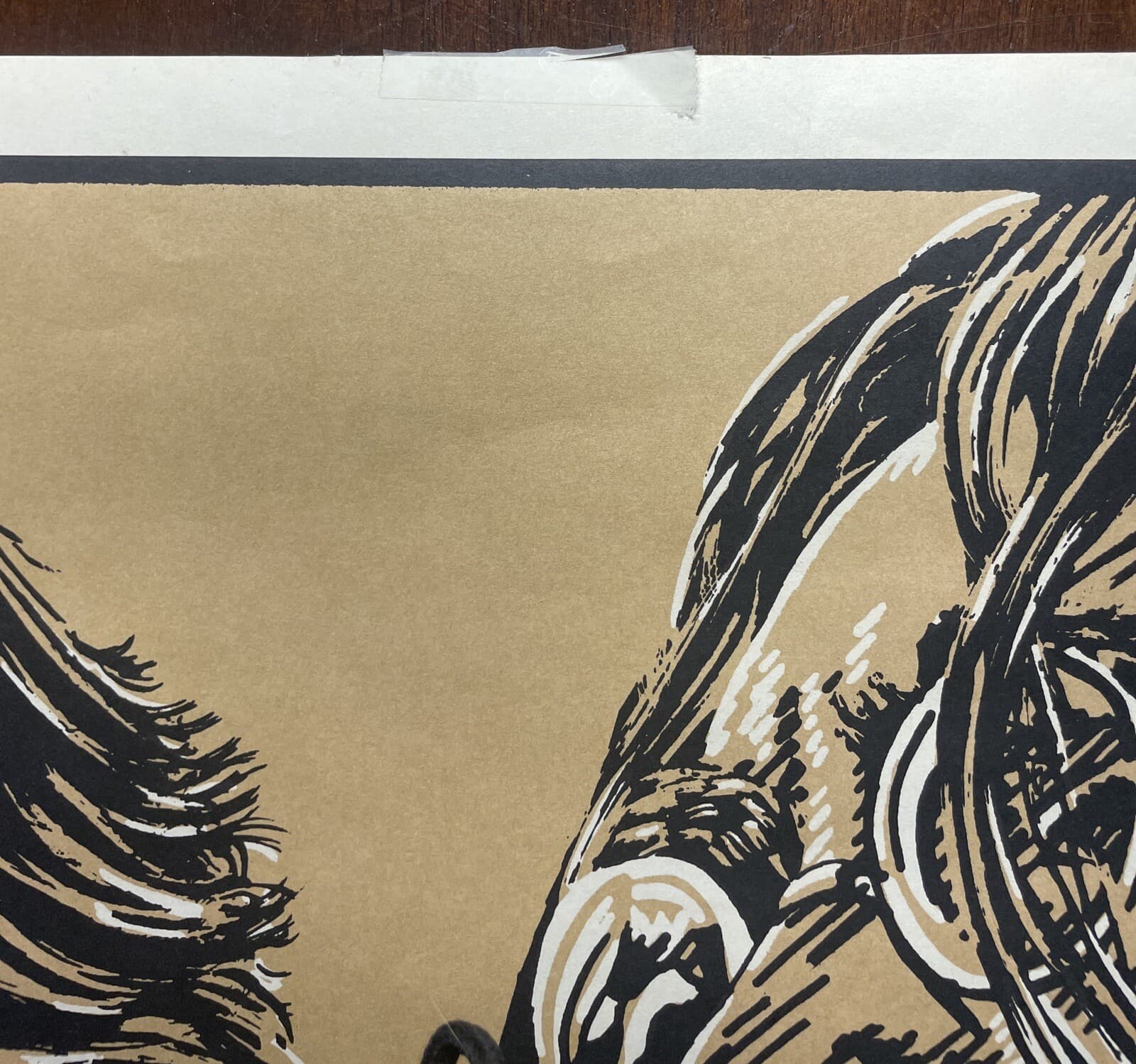 The Beatles Rock Art Poster K. Chillis 1978 Vintage Sepia Print Litho 21x27 6