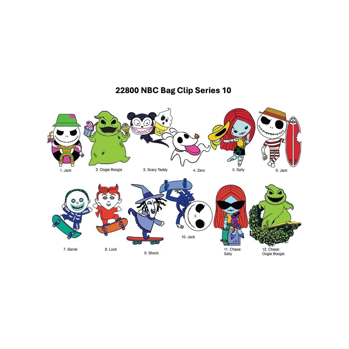 Nightmare Before Christmas NEW* Oogie Boogie Clip * Blind Bag Series 10 Monogram 5