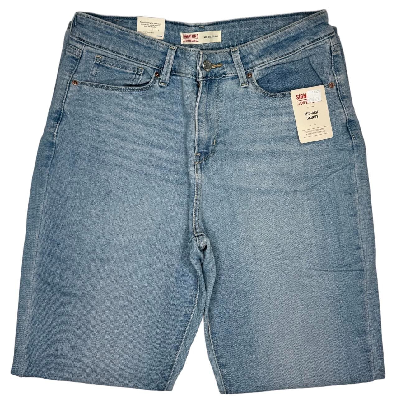 Signature By Levi Strauss #11374 NEW Women's Mid-Rise Stretch Skinny Jeans 5