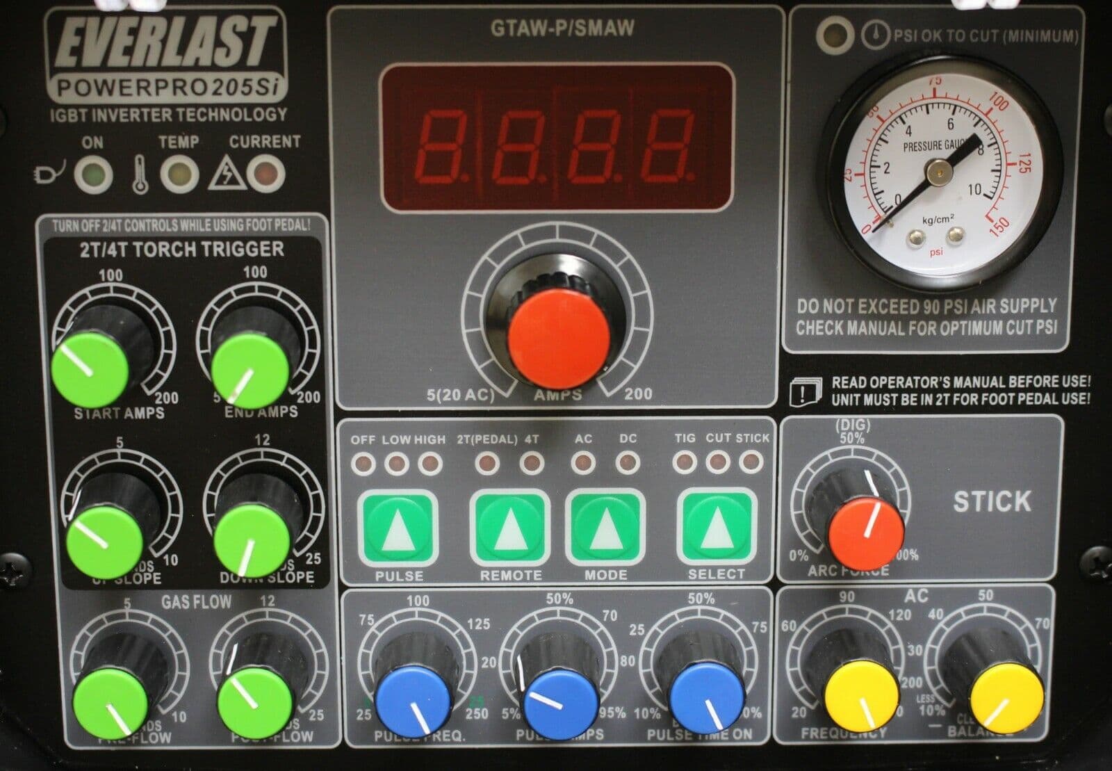 NEW PowerPro 205Si 200AMP ACDC TIG STICK PULSE WELDER 50amp plasma cutter 4