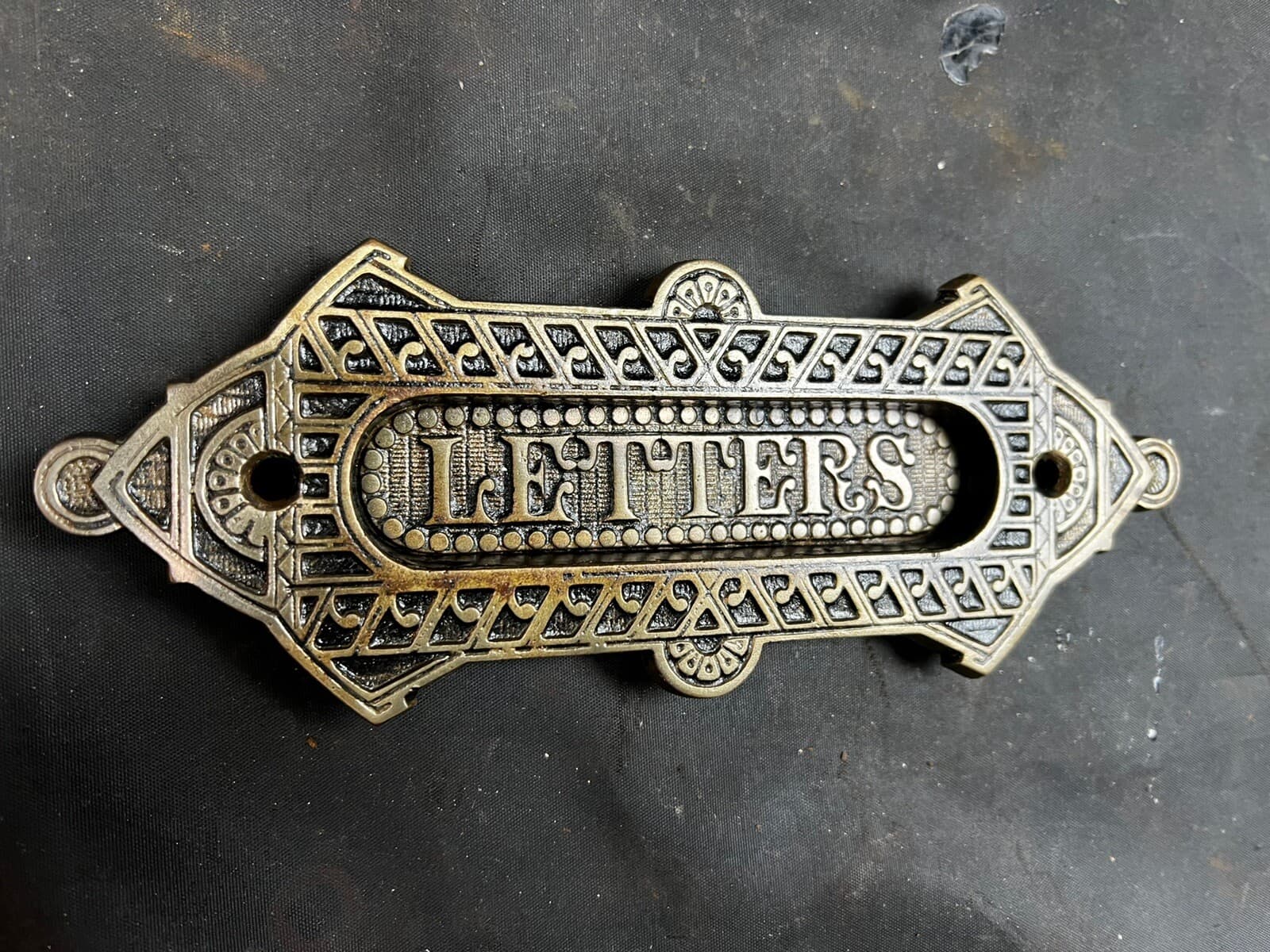 Sargent Bronze Victorian Eastlake Mail Slot 1800’s To 1910 2