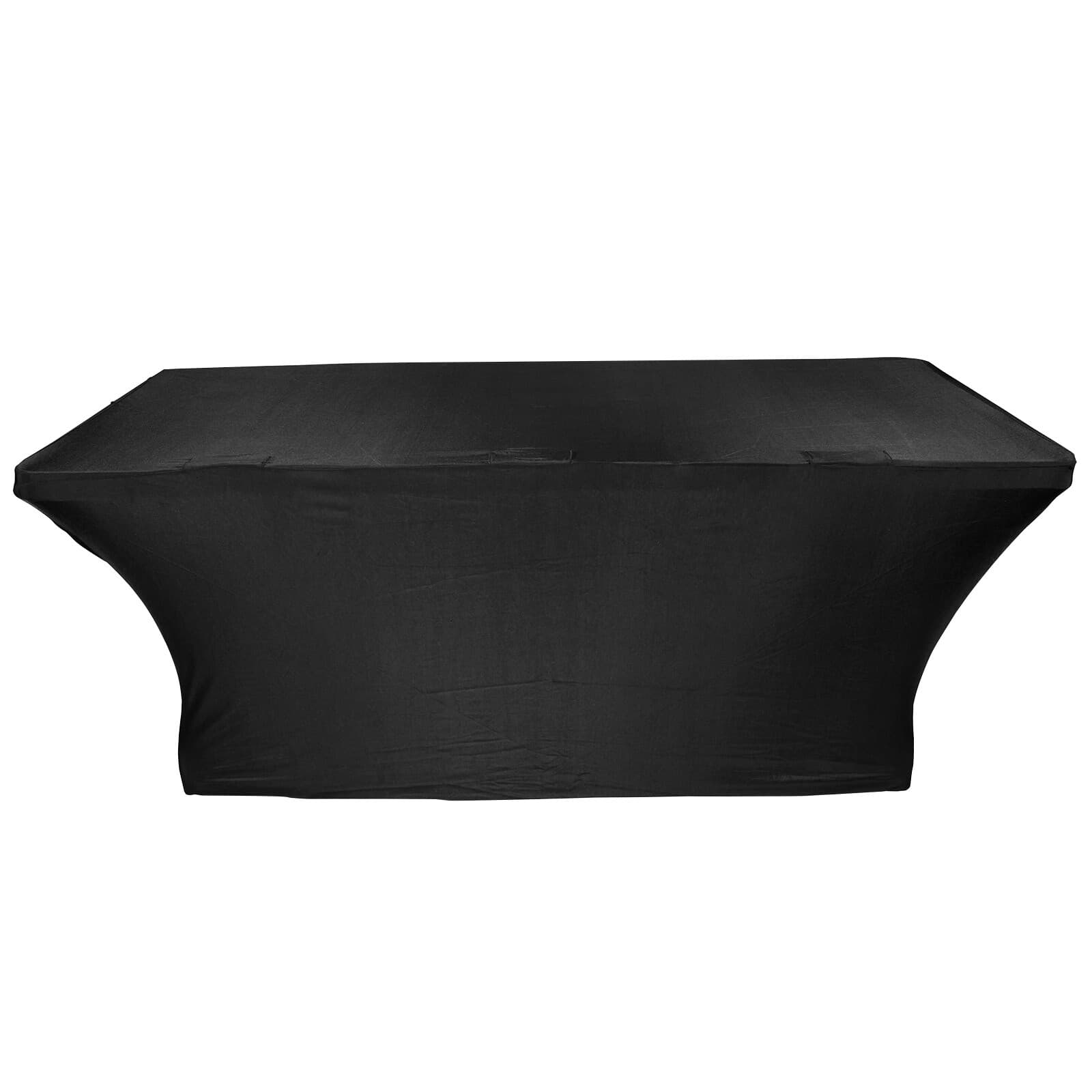 ProX X-ST6B DJ Table Scrim, 6' Black Stretch Spandex Cover w Bag