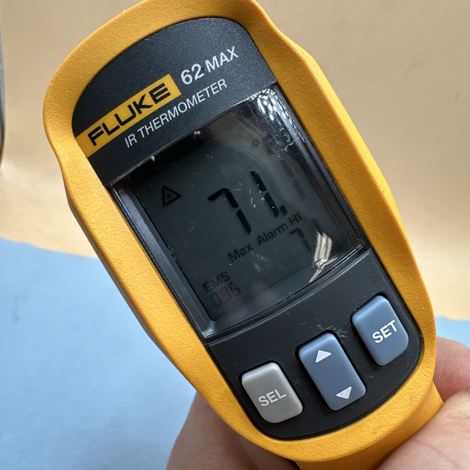 Fluke 62 Max Mini IR Thermometer Handheld Temperature Used IP54 Tested Working 6