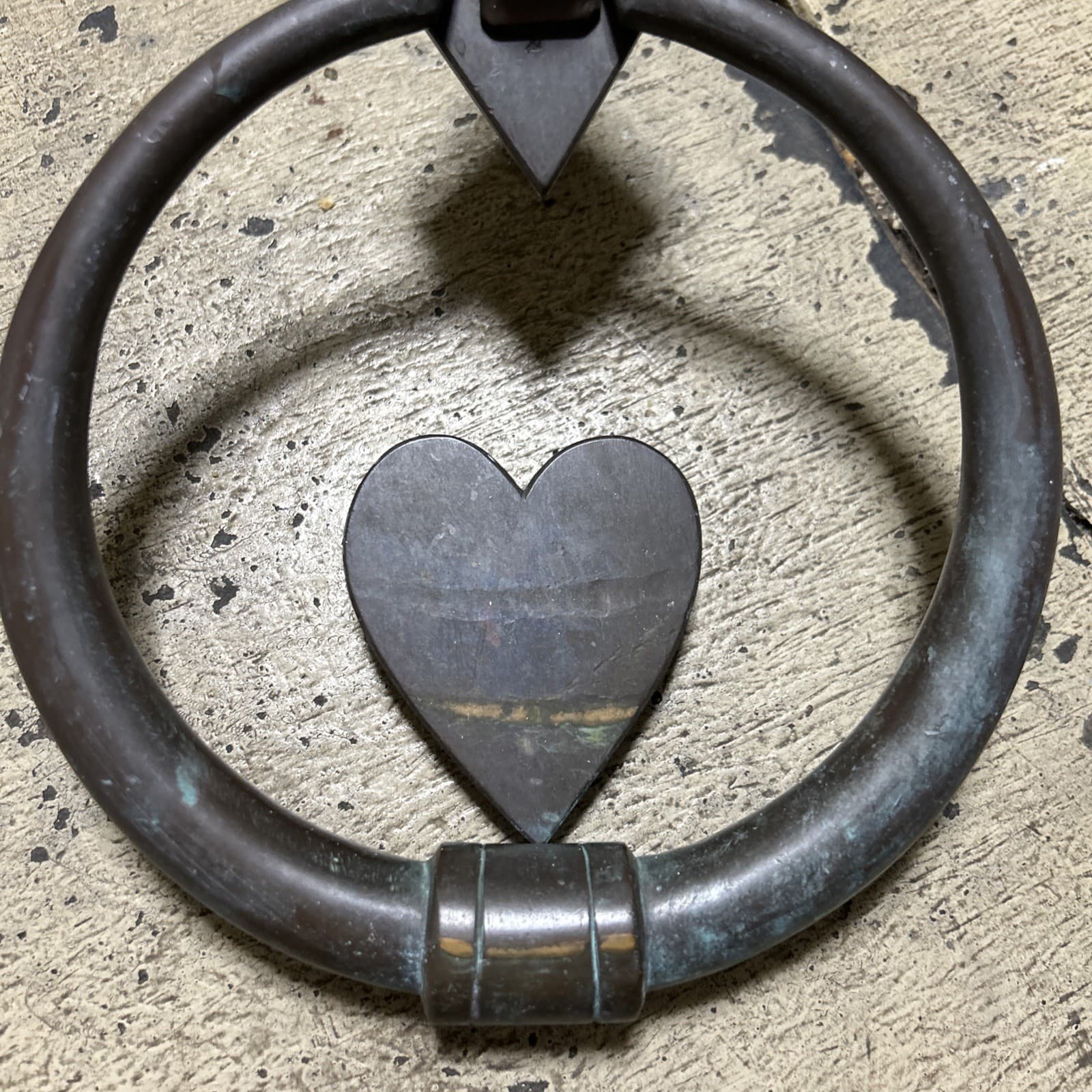 RARE And OH SO WONDERFUL Antique Heavy Door knocker.  Bronze /Brass 5