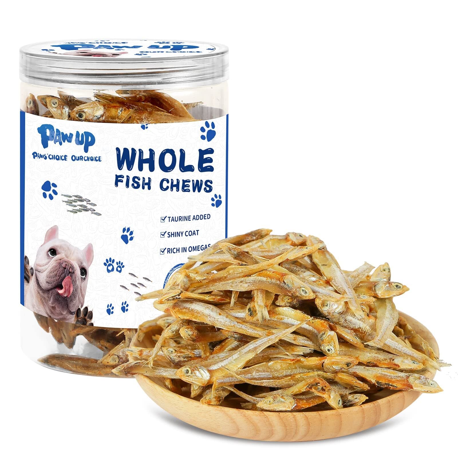 Whole Fish Treats for Dogs Cats, Air Dried -100% Wild-Caught Fish Treat, Only...