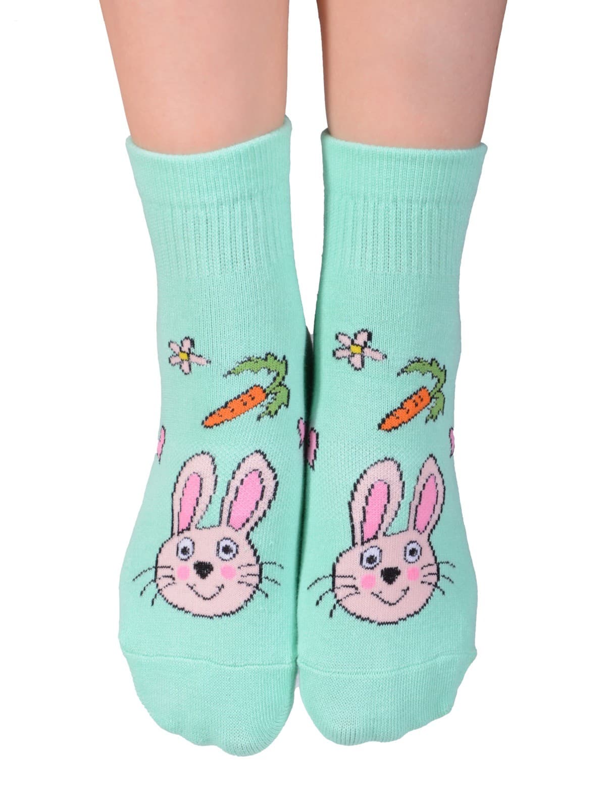 Footsis Non Skid Grip Socks for Yoga, Pilates, Barre, Home - Style “Bunny" 2