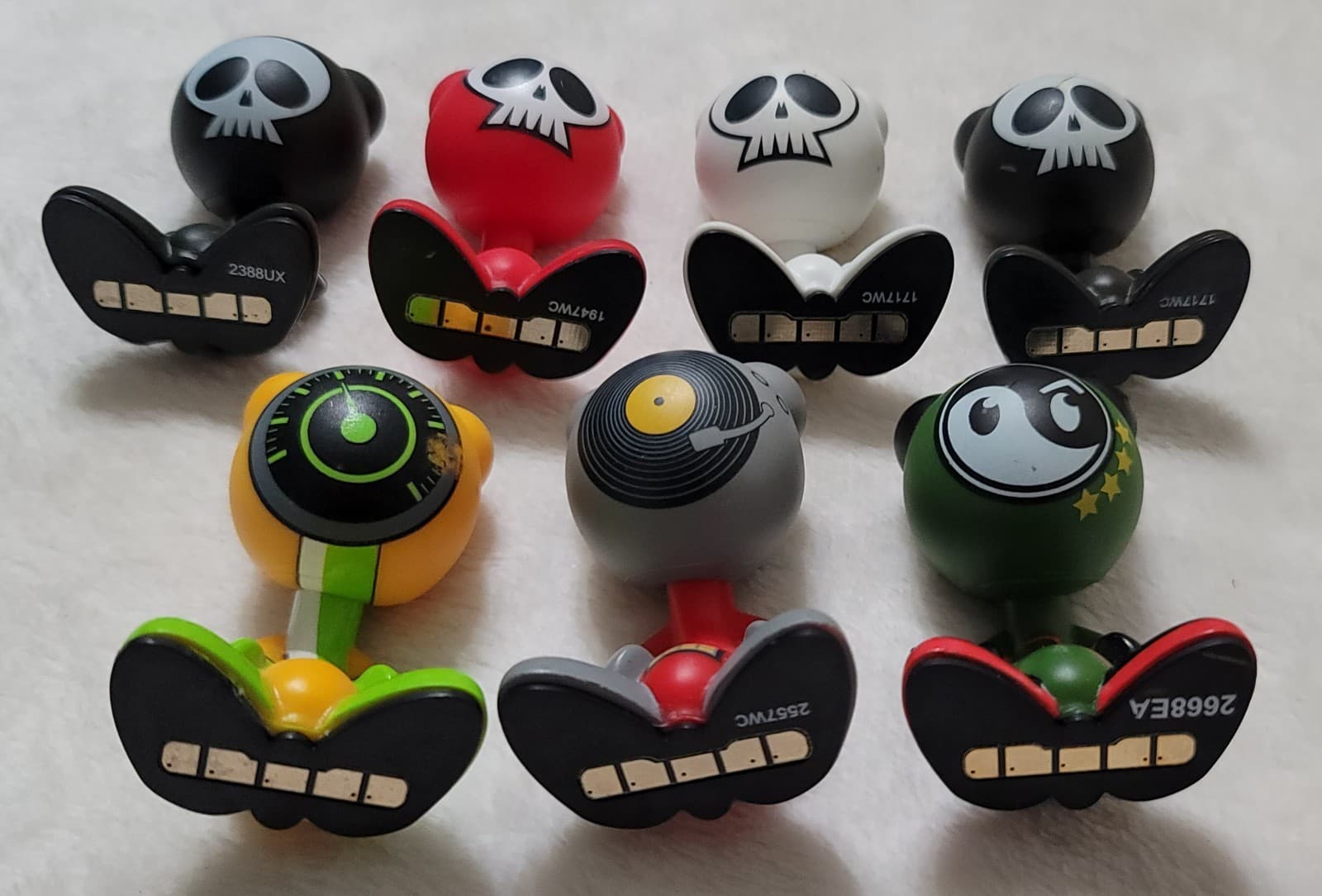 Rare UB Funkeys Radica Mattel Bones Black, Red, White, Very Rare & others LOT 7 2
